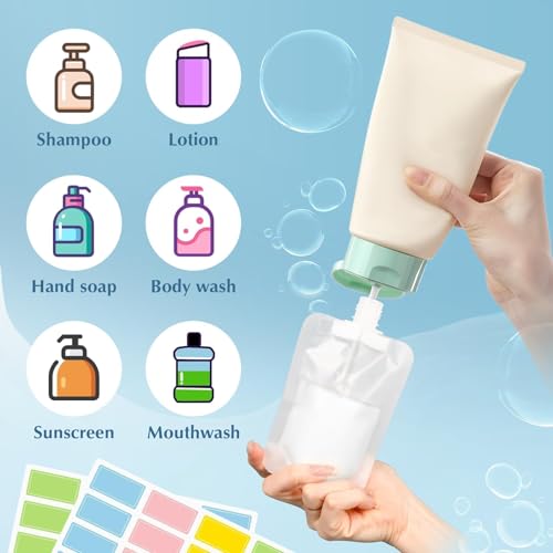 17-Pack Travel Pouches TSA Compliant Leak Proof Toiletries