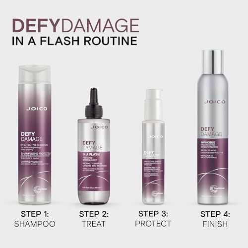 Joico Defy Damage Protective Shield | For Damaged, Color-Treated Hair | Protect Against UV & Thermal Damage | Strengthen Bonds & Preserve Hair Color | With Moringa Seed Oil & Arginine