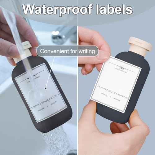 ASEVAT 6.7oz Airtight Plastic Travel Shampoo Bottles, Empty Squeeze Bottle, Refillable Travel Shampoo and Conditioner Bottles, Hand Soap Dispenser for Vacation, Gym, Lotion(Blue+Navy+Grey)