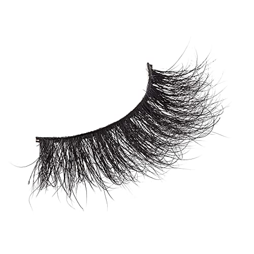 i?ENVY False Eyelashes Real Mink Lashes Dramatic Long Eyelashes (Misty Rose)