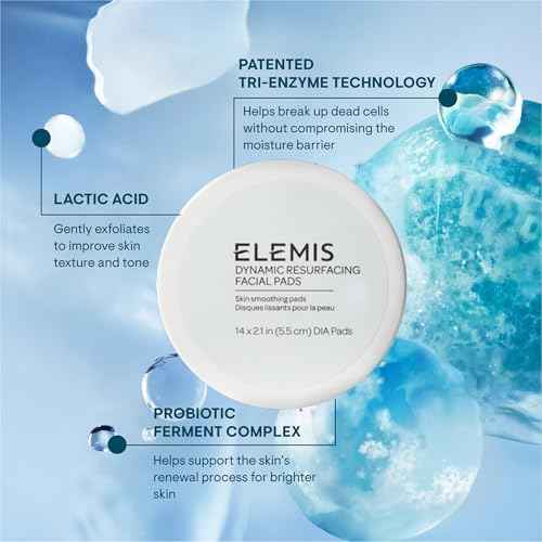 ELEMIS Dynamic Resurfacing Facial Pads, Gentle Textured Treatment Facial Exfoliating Pads