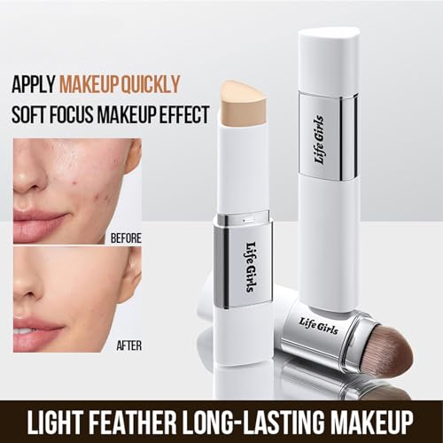 Dulele Color Changing Foundation Stick Duo with Brush