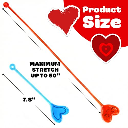 48 Piece Heart Party Favors Set - Sticky Hands & Temp Tattoos