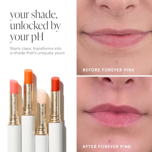 Jane Iredale Just Kissed Lip & Cheek Stain Forever Pink PH-Activated Hydrating Natural Color