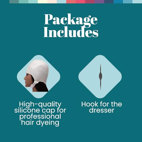 Dompel Silicone Highlight Hair Cap with Needle Applicator