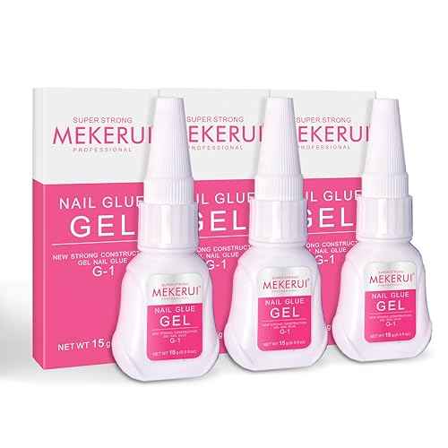 Super Strong Nail Glue for Press on Nails Resists Dripping and Clogging. It Dries Rapidly in 7 Seconds sans UV Light, Offers Long Lasting 30+ Days, is Waterproof, and Meets Professional Salon