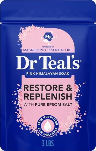 Epsom Salt Soak with Pink Himalayan Salt - Magnesium Relaxation, 3 lbs