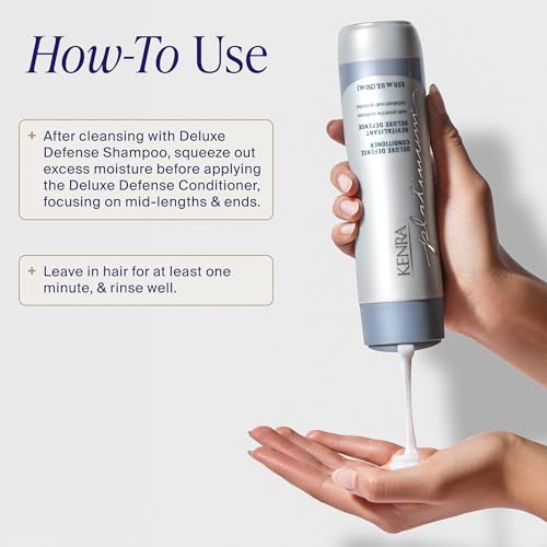 Kenra Platinum Deluxe Defense Conditioner 33.8 Fl Oz – Strengthening, Damage Repair & Color Protection