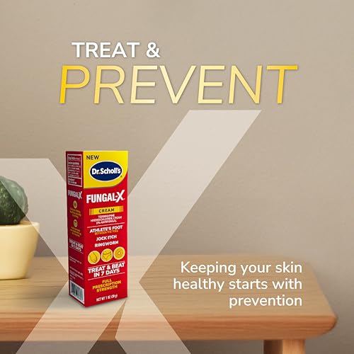 Dr. Scholl's Fungal-X Antifungal Cream for Athlete's Foot & Jock Itch - 1 oz