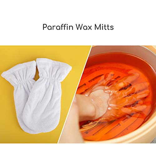 Segbeauty Paraffin Wax Mitts - Terry Cloth Heated Spa Gloves for Hand Therapy