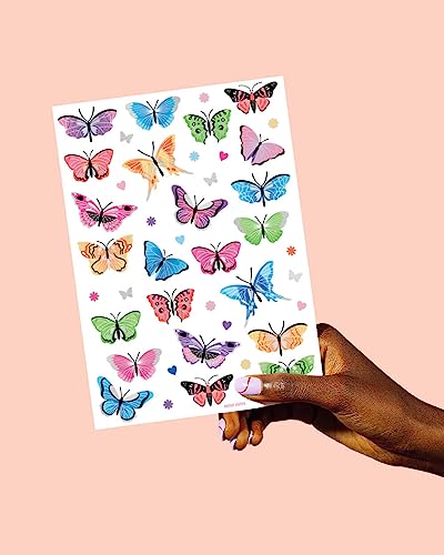 Butterfly Temporary Tattoos - 46 Glitter Designs by xo, Fetti