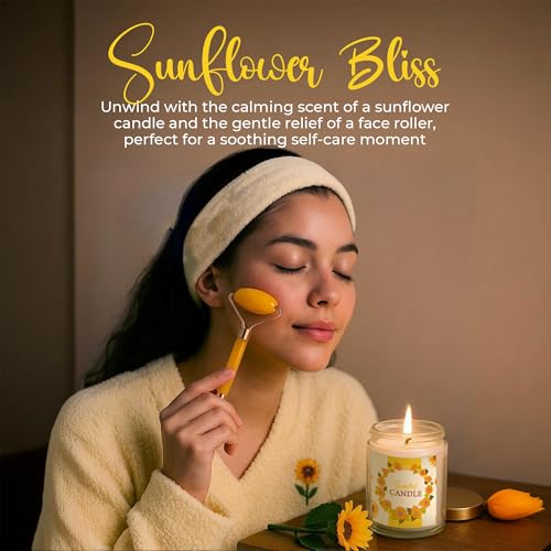 Sunflower Gift Basket Set for Women - 18Pc Self-Care Box