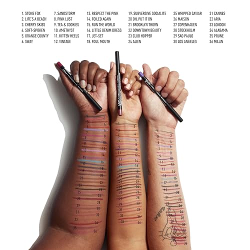 NYX Suede Matte Lip Liner - Vegan, Cruelty Free