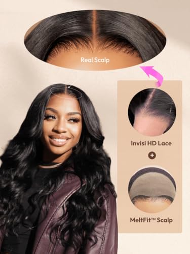 UNICE 18-Inch Glueless HD Lace Front Wig - Loose Wave with Bangs