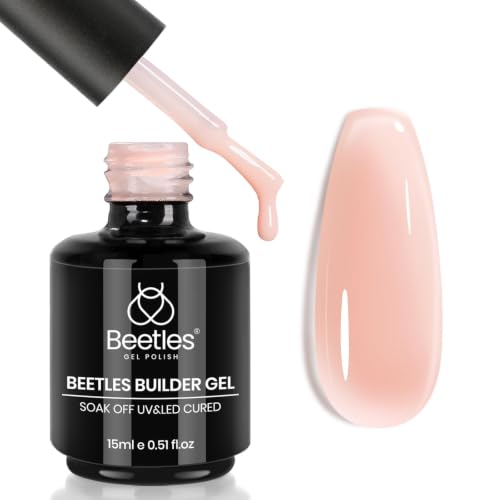 Beetles Builder Gel 0.51 fl oz Jelly Nude 8 in 1 Nail Builder Gel (Variation: Jelly Nude)