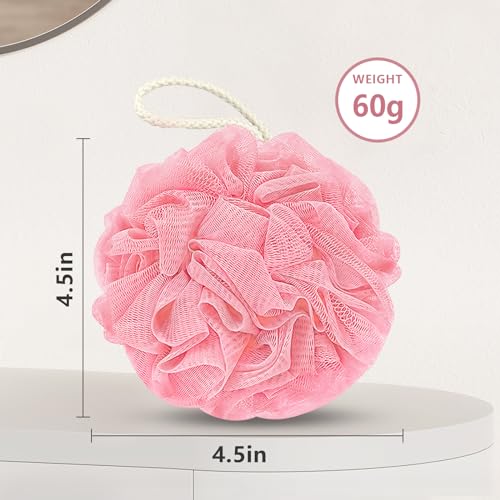Loofah Bath Sponge Exfoliating Scrubber 4-Pack