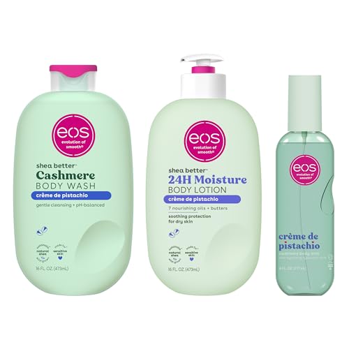 eos Cr?me de Pistachio Scent Layering Bundle - Body Wash, Body Mist, Body Lotion