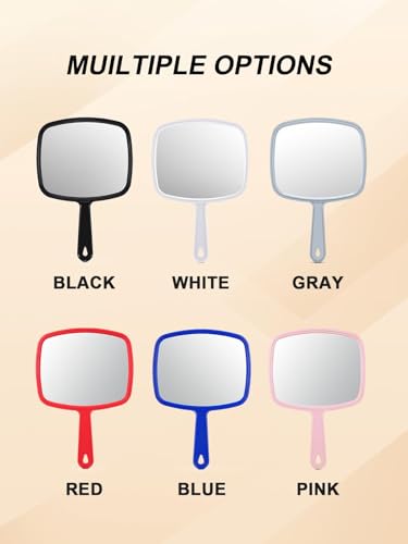 Gladmart 10.3" Hand Mirror with Handle, Pink – Salon & Shaving