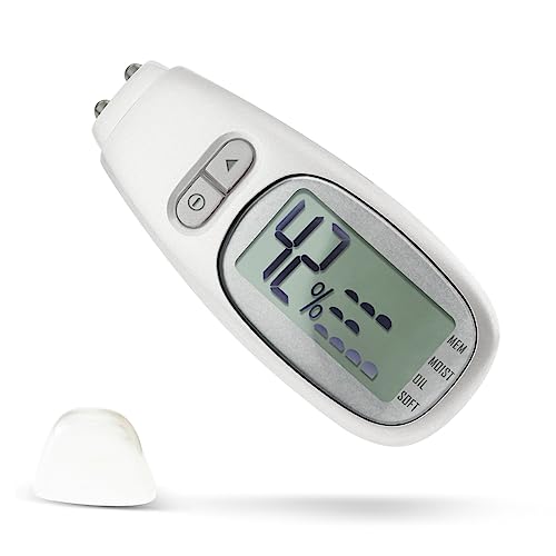 Portable Skin Moisture & Oil Analyzer with Backlit Display