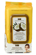 Coconut Oil Makeup Remover Wipes - 60 Count Face Cleansing