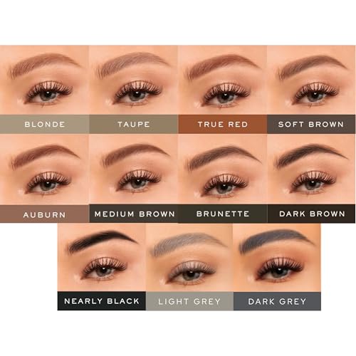 MadLuvv Brow Stamp Kit with 9 Stencils & Pomade for Perfect Natural Brows