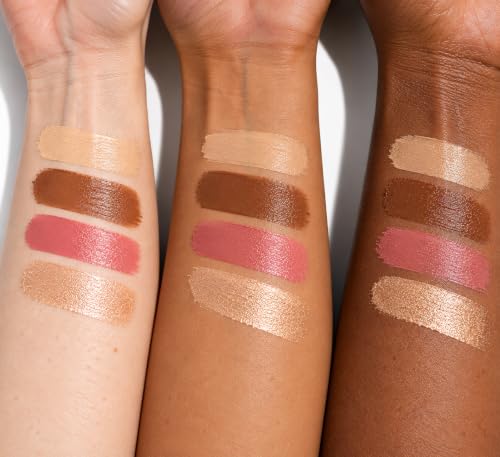 Vegan Face Sculpting Kit - 4 Cream Sticks for Contour, Blush, Highlighter