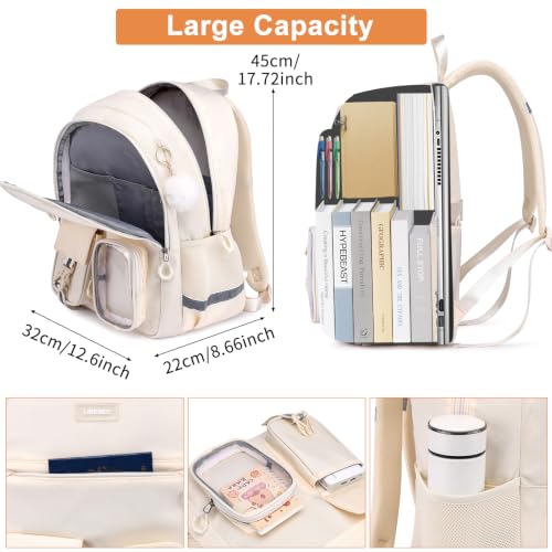 Lightweight School Backpack for Teen Girls - Durable, Aesthetic & Ergonomic