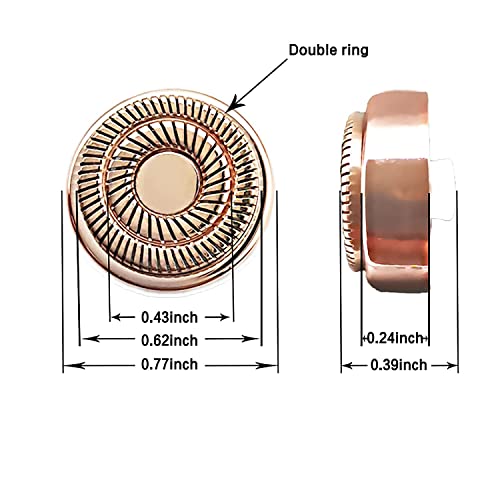 Facial Hair Remover for Women with 2 Replacement Heads - Gold