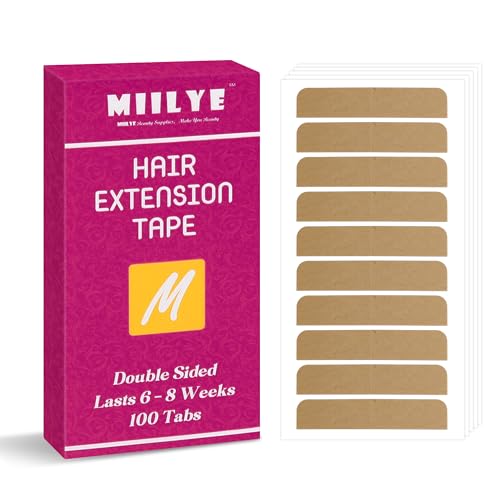 MIILYE Hair Extension Tape 100 Tabs | 6+ Week Hold