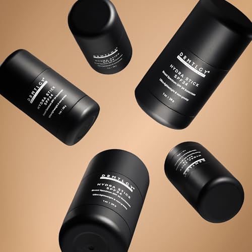 DRMTLGY Bar Sunscreen Stick SPF 34 ? Invisible, Mess-Free Face & Body Mineral Hydra Stick with Squalane, Aloe & Coconut Oil ? Water-Resistant Broad Spectrum Sun Screen for All Skin Types