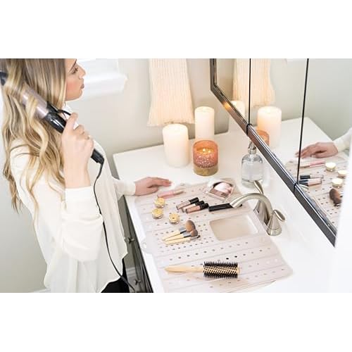 Sink Cover for Counter Space Makeup Cleaning for Mat - Heat Resistant Mat Dishwasher Safe -Bathroom Sink Mat - RV Sink Cover | Makeup Brush Cleaning Mat