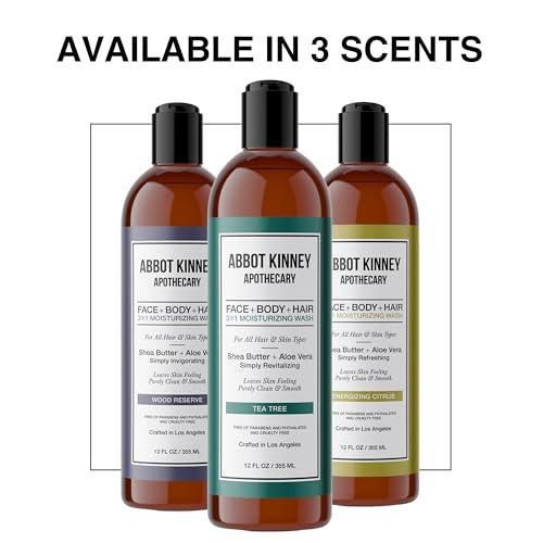 Men's 3-in-1 Body Wash, Shampoo & Conditioner - Tea Tree, 12oz