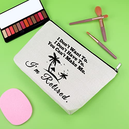 Funny Encouragement Gift for Girls Women Makeup Bag Best Friends Gift Coworker Leaving Gifts for Boss Colleagues Cosmetic Pouch Gag Gifts for Women Birthday Appreciation Gift Travel Cosmetic Bag