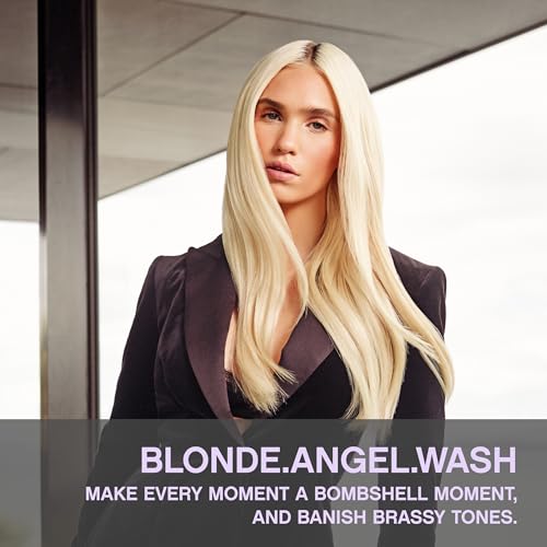 KEVIN.MURPHY BLONDE.ANGEL.WASH - Blonde Shampoo - Purple Shampoo for Blonde & Grey Hair - Colour Enhancement Hair Care - Colour Safe - Paraben & Sulphate Free - 250 mL /8.4 fl oz (Pack of 2)
