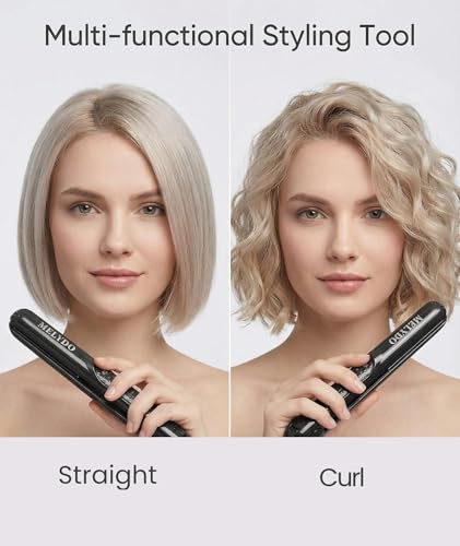 Mini Flat Iron Ceramic Tourmaline Hair Straightener Travel