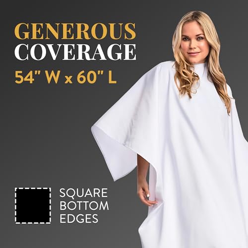 BD Barber Crinkle Nylon Hair Cutting Cape, 54x60 inch