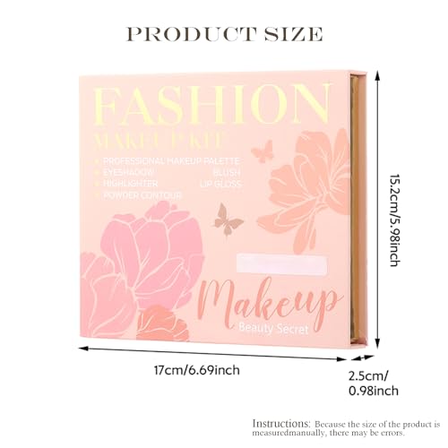 20-Color All-In-One Makeup Palette - Eyeshadow, Blush & Highlighter