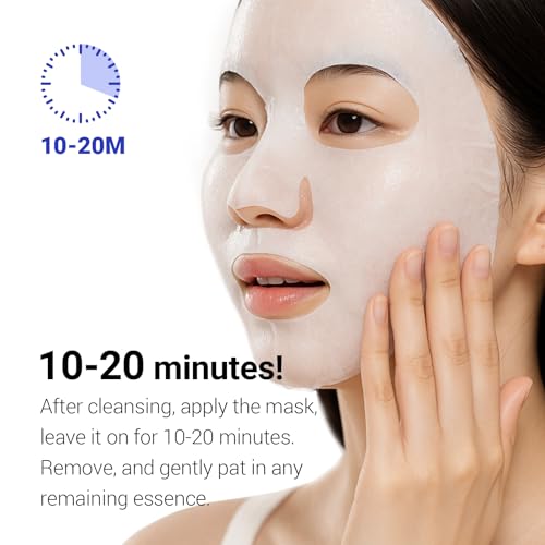 Cool Moist Mask, Overnight Face Mask for Cooling Care. Proven to reduce and calm overheated skin with redness, while supporting the skin moisture barrier. Korean Skincare (30g, 5ea).