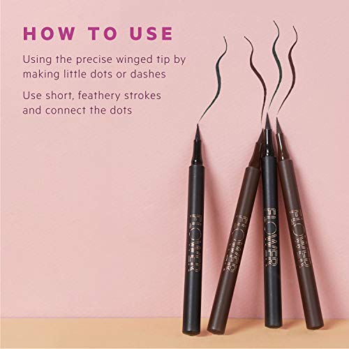 FLOWER Beauty Forever Wear Winged Eyeliner - Smudge-Proof Liquid