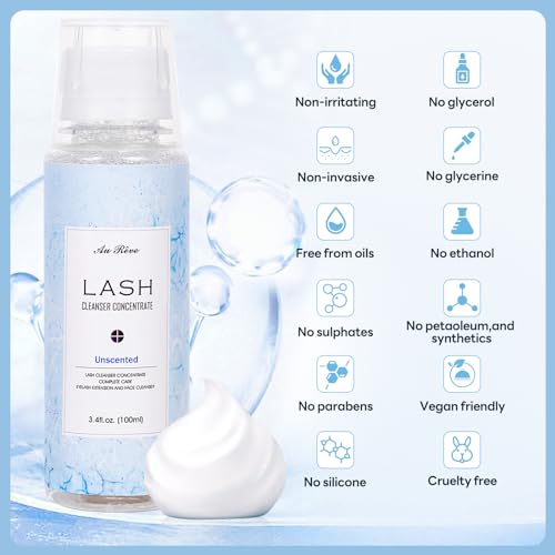 Lash Shampoo Concentrate 100ml - Oil-Free Eyelash Cleanser