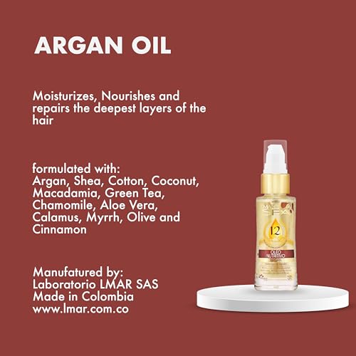 L'MAR Nutritive Argan Oil Hair Treatment - 12 Natural Oils