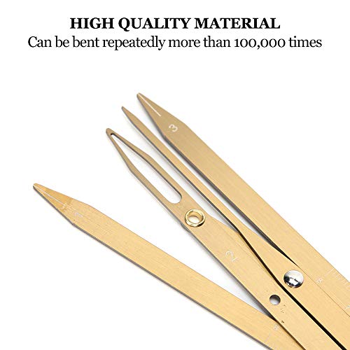 Eyebrow Tattoo Ruler Microblading Measure Tool Gold