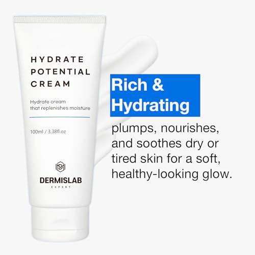 Hydrate Potential Cream ? Korean Skincare Hyaluronic Acid & Ceramide Deep Hydration Face Cream | 100 ml / 3.38 oz