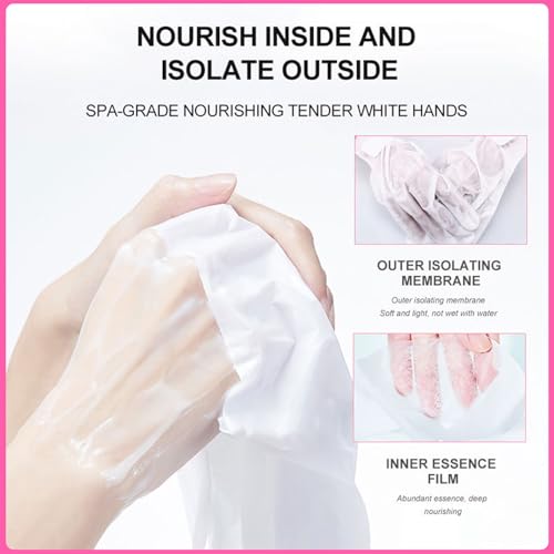 Amococo Niacinamide Hand Mask 5-Pack for Dry Cracked Skin & Cuticles