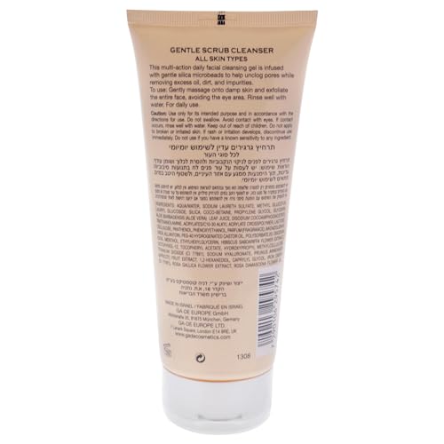 GA-DE Gentle Scrub Cleanser - Exfoliating Face Scrub with Hyaluronic Acid, Panthenol, and Vitamin E - Infused with Silica Beads - 6.7 oz