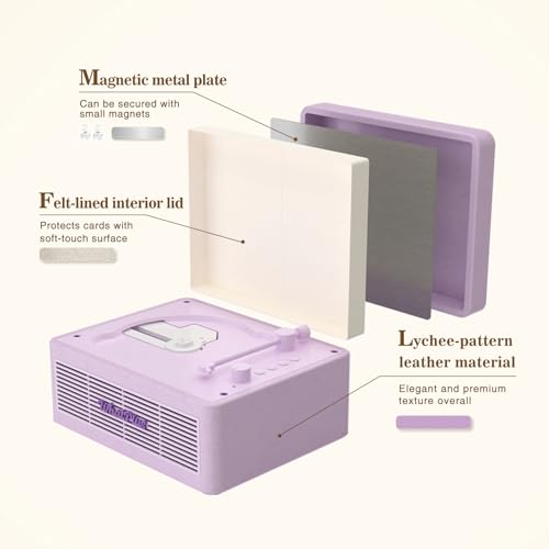 Portable Bluetooth CD Player with Rechargeable Battery & Speakers - Retro Design, AUX/TF Card Support