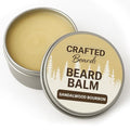 Beard Balm - Sandalwood Bourbon - 2oz Tin - Beard Wax - Light Hold - (SB)