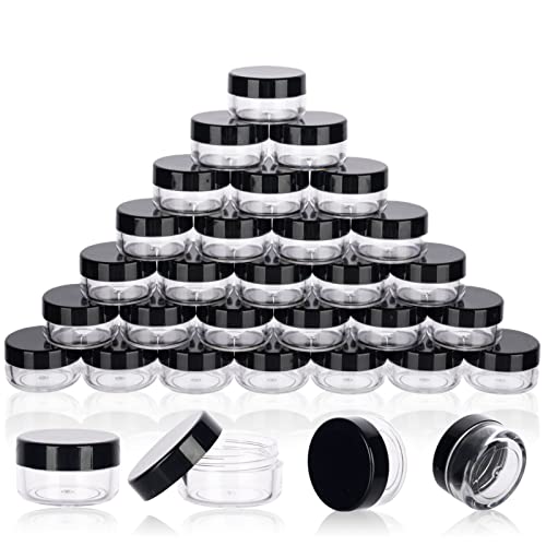5g Sample Containers 50 Pack with Lids & Labels