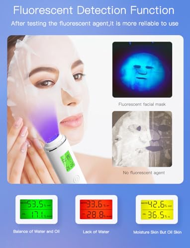 LCD Skin Moisture & Oil Analyzer – Digital Tester