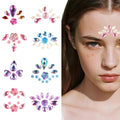 Multicolor Face Gems Rhinestone Stickers - 60 Pc Festival Party Makeup